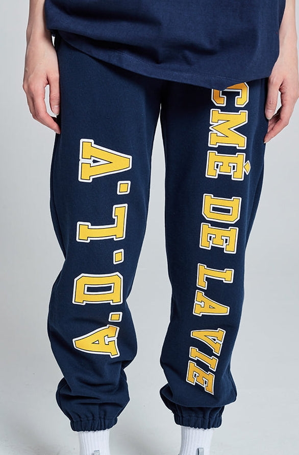 アクメドラビ(acme' de la vie)  OLD SCHOOL PANTS FOR WOMEN NAVY