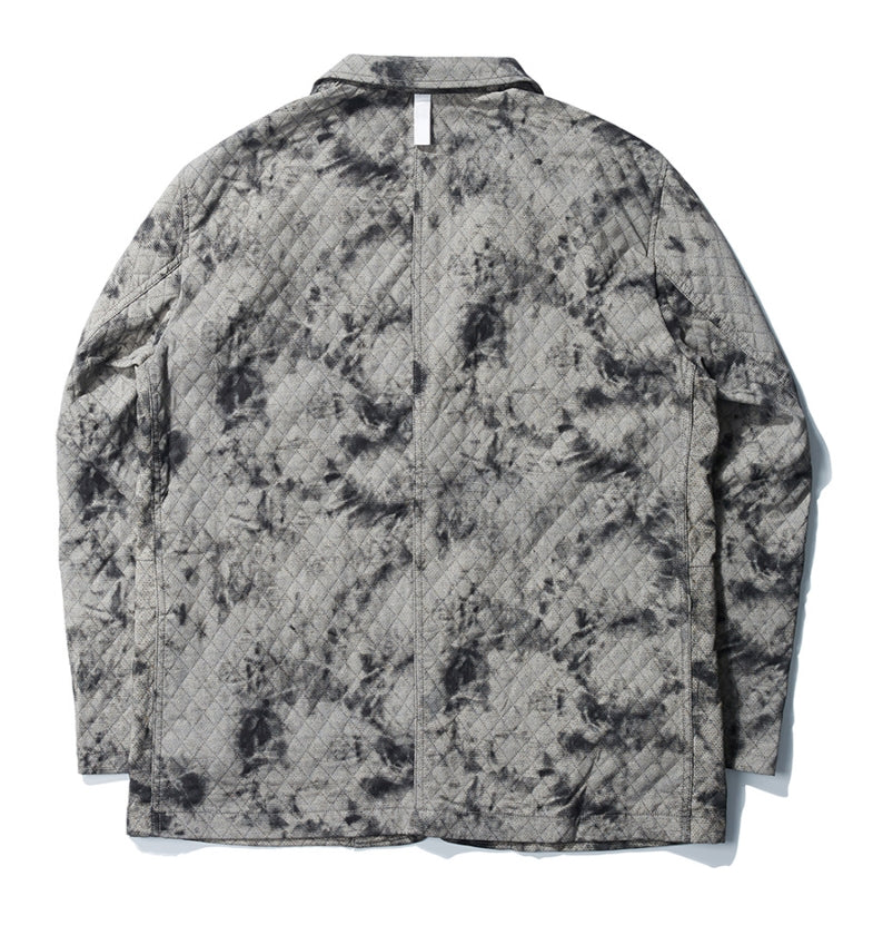 NOMANUAL(ノーマニュアル) DYED FABRIC SET-UP JACKET - DYED BLACK