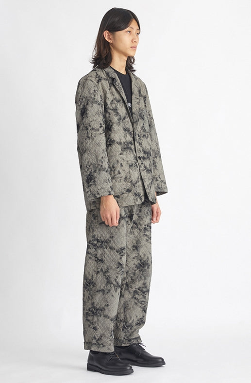 NOMANUAL(ノーマニュアル) DYED FABRIC SET-UP JACKET - DYED BLACK