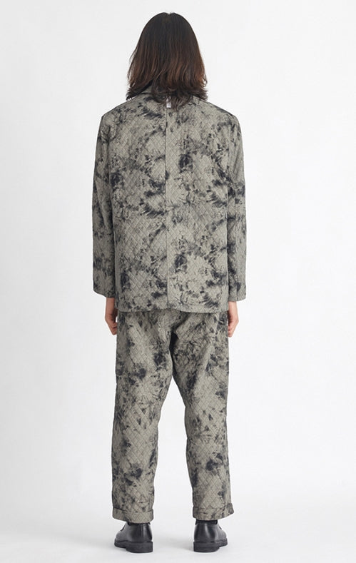 NOMANUAL(ノーマニュアル) DYED FABRIC SET-UP JACKET - DYED BLACK