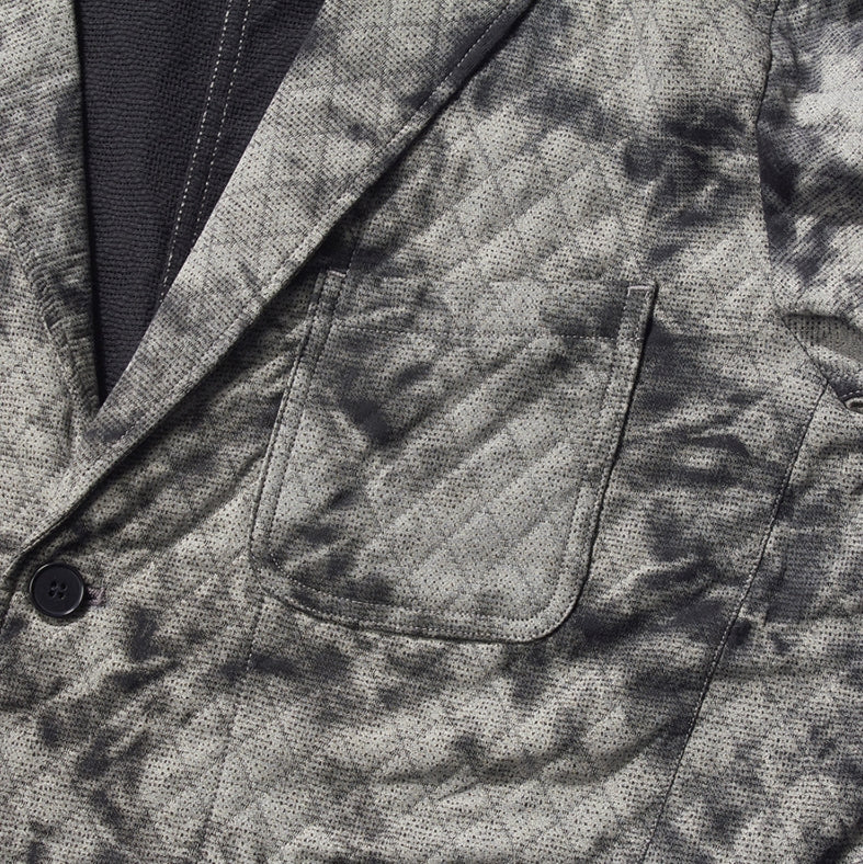 NOMANUAL(ノーマニュアル) DYED FABRIC SET-UP JACKET - DYED BLACK