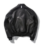 NOMANUAL(ノーマニュアル) NM A-2 LEATHER JACKET - BLACK