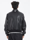 NOMANUAL(ノーマニュアル) NM A-2 LEATHER JACKET - BLACK