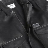 NOMANUAL(ノーマニュアル) NM A-2 LEATHER JACKET - BLACK