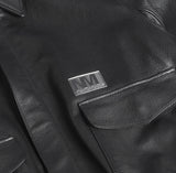 NOMANUAL(ノーマニュアル) NM A-2 LEATHER JACKET - BLACK
