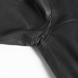 NOMANUAL(ノーマニュアル) NM A-2 LEATHER JACKET - BLACK