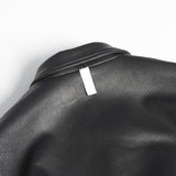NOMANUAL(ノーマニュアル) NM A-2 LEATHER JACKET - BLACK