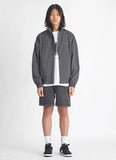 NOMANUAL(ノーマニュアル) STRIPED BLOUSON JACKET - BLACK
