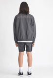 NOMANUAL(ノーマニュアル) STRIPED BLOUSON JACKET - BLACK