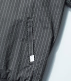 NOMANUAL(ノーマニュアル) STRIPED BLOUSON JACKET - BLACK