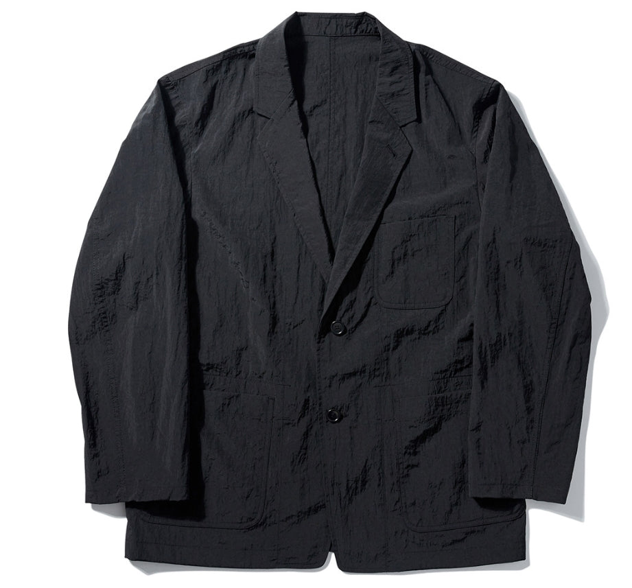 NOMANUAL(ノーマニュアル) NYLON SET-UP JACKET - BLACK