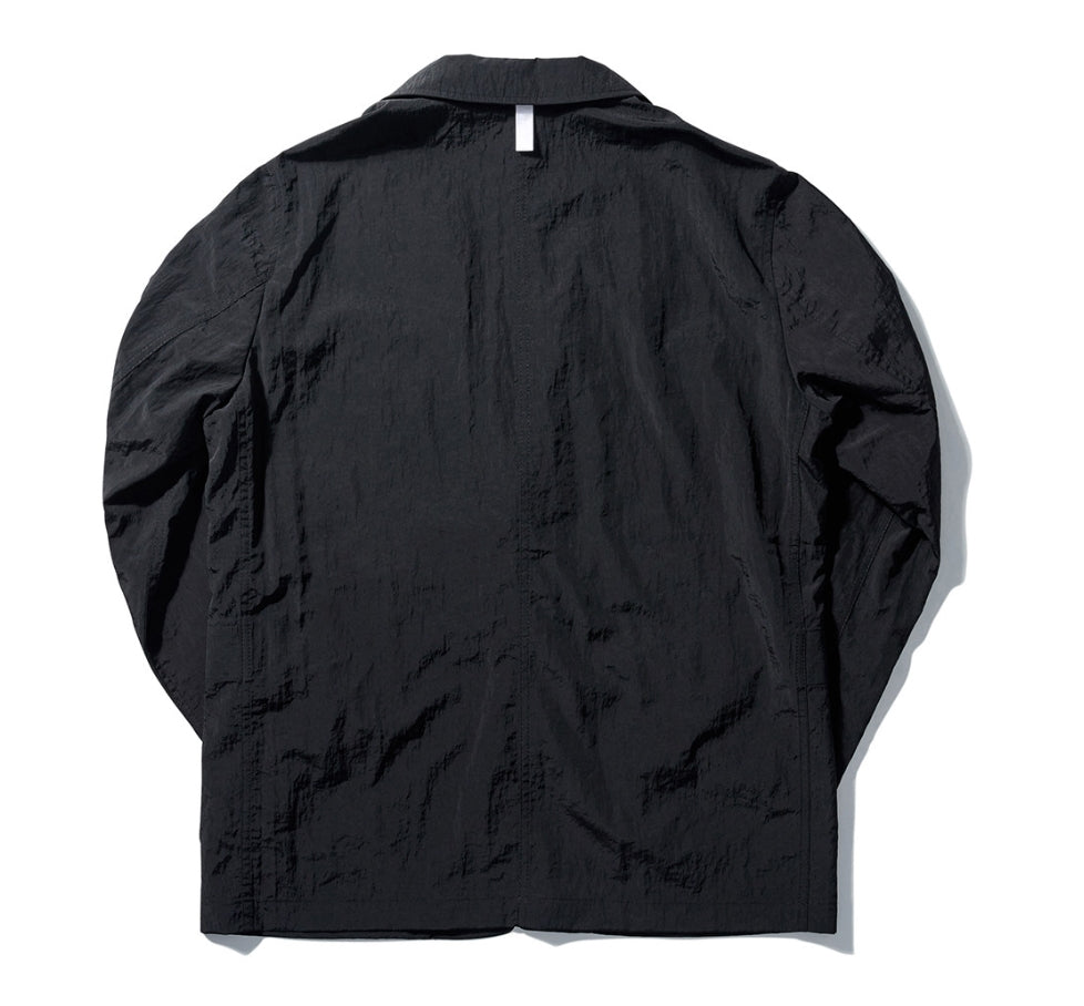 NOMANUAL(ノーマニュアル) NYLON SET-UP JACKET - BLACK