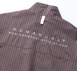 NOMANUAL(ノーマニュアル) STRIPED BLOUSON JACKET - WINE