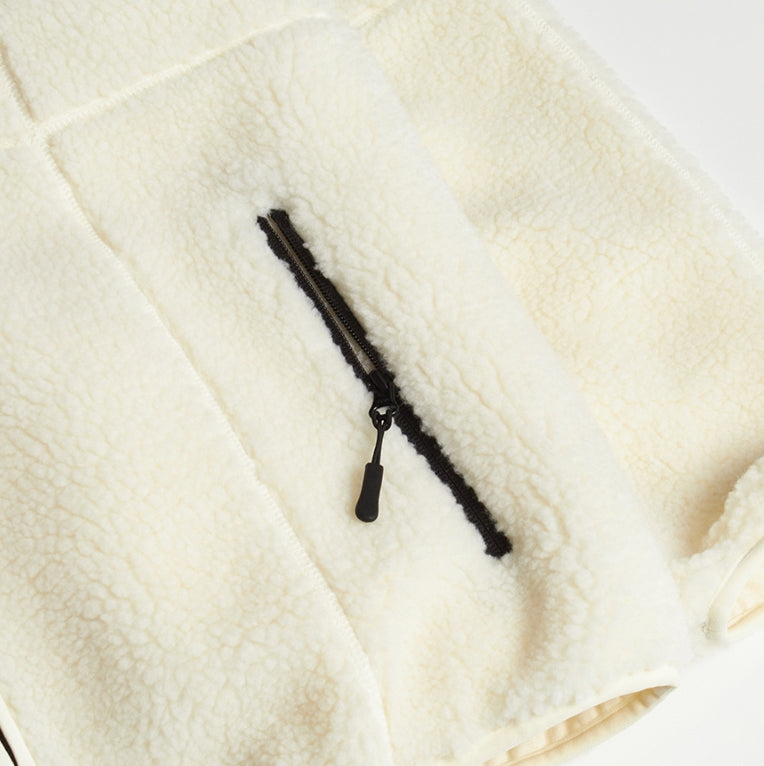 NOMANUAL(ノーマニュアル) NM BOA FLEECE JACKET - IVORY