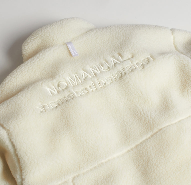 NOMANUAL(ノーマニュアル) NM BOA FLEECE JACKET - IVORY