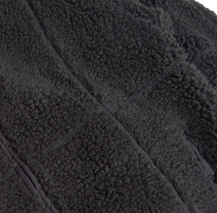 NOMANUAL(ノーマニュアル) NM BOA FLEECE JACKET - BLACK