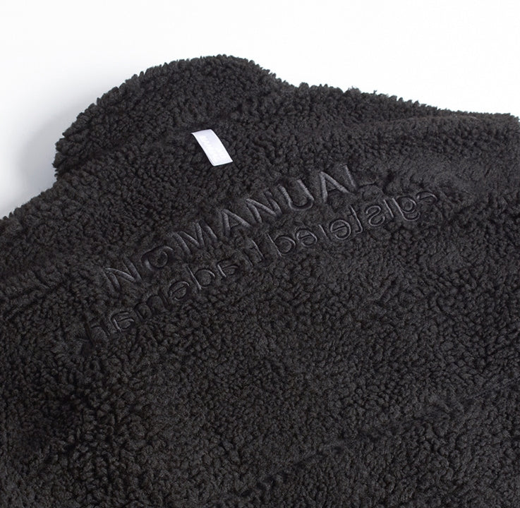 NOMANUAL(ノーマニュアル) NM BOA FLEECE JACKET - BLACK