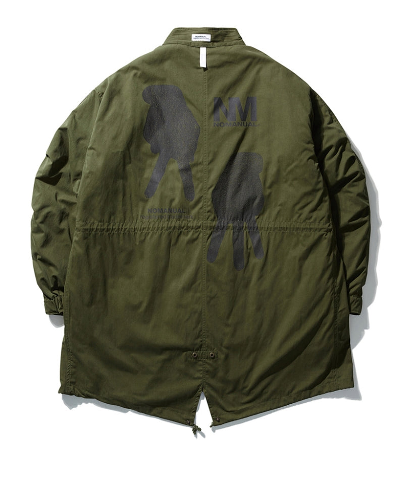 NOMANUAL(ノーマニュアル) F.S FISHTAIL PARKA - KHAKI