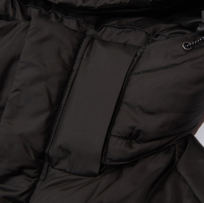 NOMANUAL(ノーマニュアル) REFLECTIVE TM LOGO LONG PADDING - BLACK