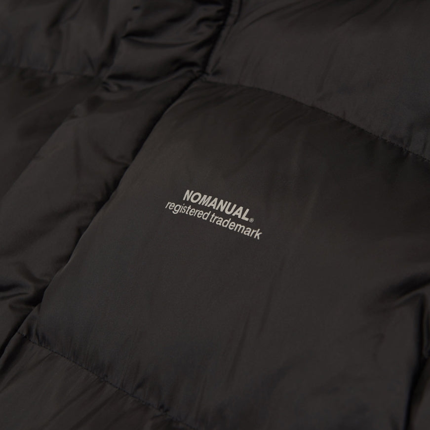 NOMANUAL(ノーマニュアル) REFLECTIVE TM LOGO LONG PADDING - BLACK