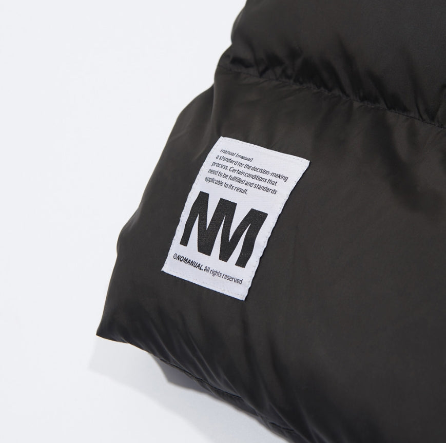 NOMANUAL(ノーマニュアル) REFLECTIVE TM LOGO LONG PADDING - BLACK