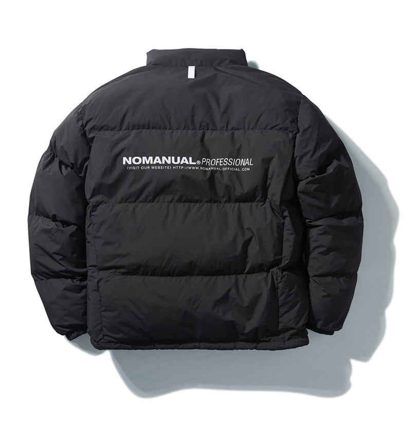 NOMANUAL(ノーマニュアル) REFLECTIVE PRO SHORT PADDING - BLACK