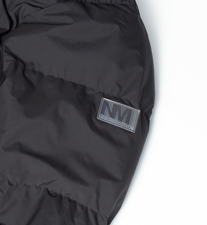 NOMANUAL(ノーマニュアル) REFLECTIVE PRO SHORT PADDING - BLACK