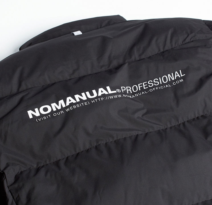 NOMANUAL(ノーマニュアル) REFLECTIVE PRO SHORT PADDING - BLACK