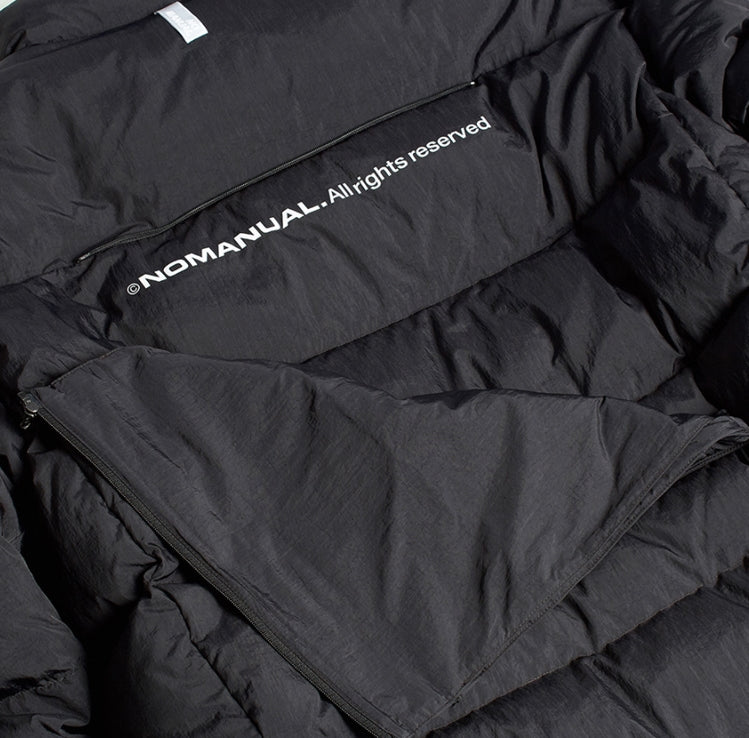 NOMANUAL(ノーマニュアル) BACK POCKET DUCK DOWN - BLACK