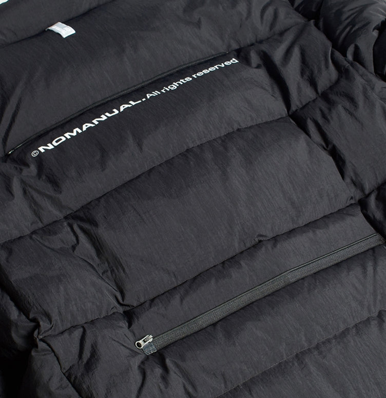 NOMANUAL(ノーマニュアル) BACK POCKET DUCK DOWN - BLACK