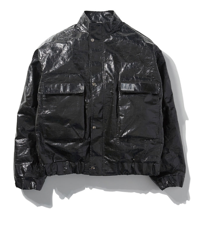 NOMANUAL(ノーマニュアル) PU JACKET - BLACK