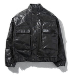 NOMANUAL(ノーマニュアル) PU JACKET - BLACK