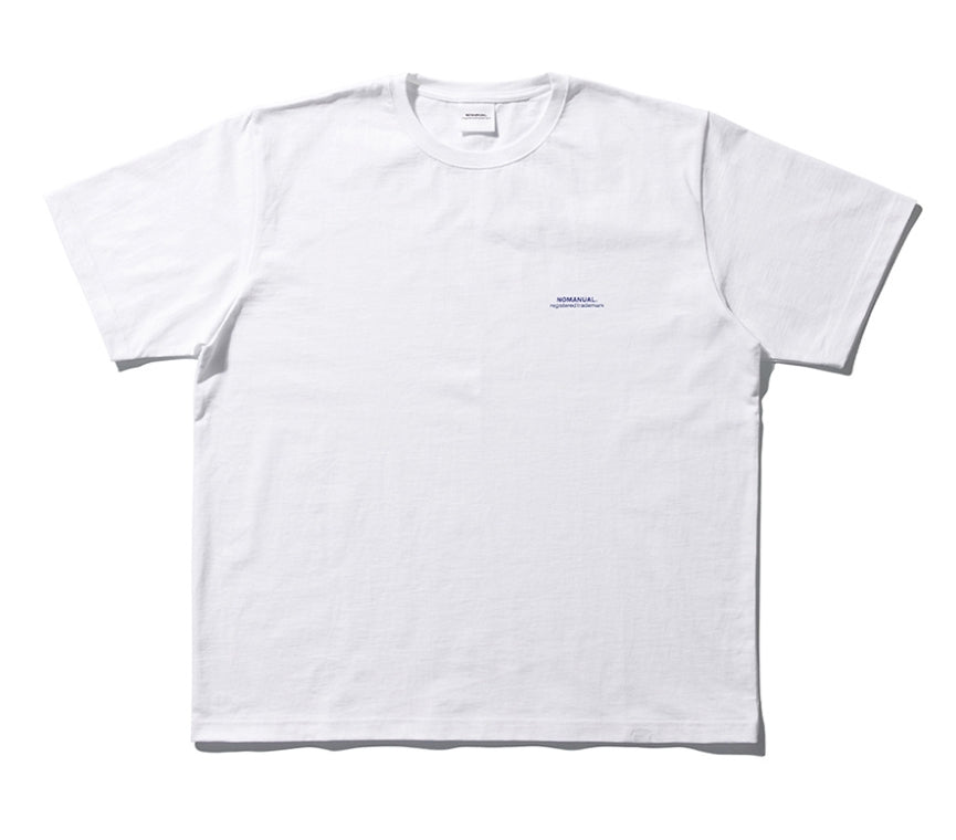 NOMANUAL(ノーマニュアル) S.TM T-SHIRT - WHITE