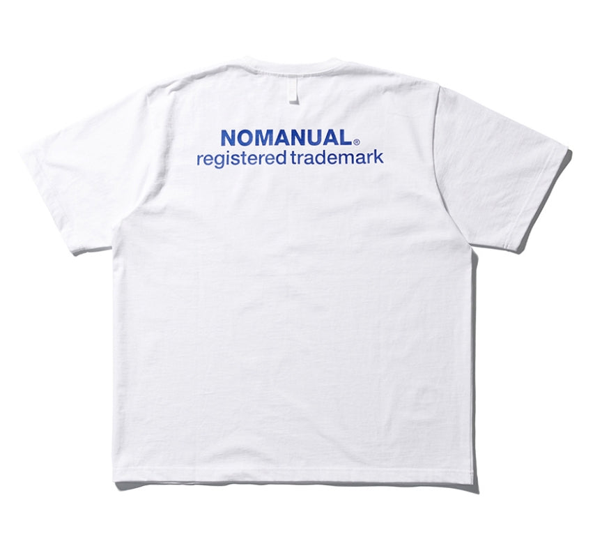 NOMANUAL(ノーマニュアル) S.TM T-SHIRT - WHITE