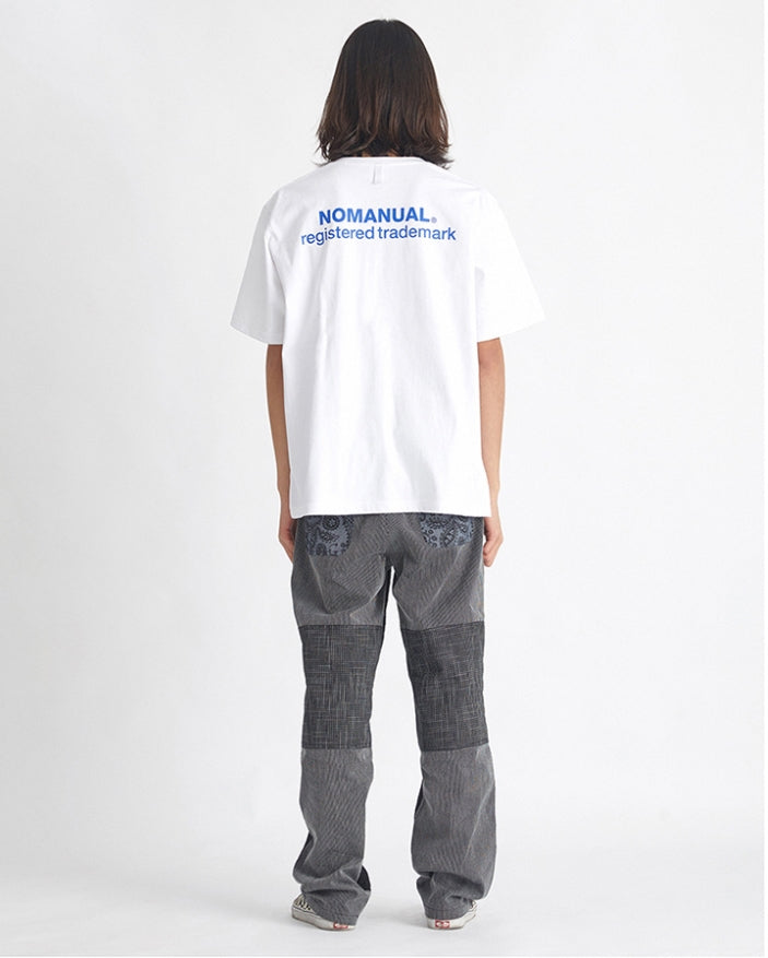 NOMANUAL(ノーマニュアル) S.TM T-SHIRT - WHITE