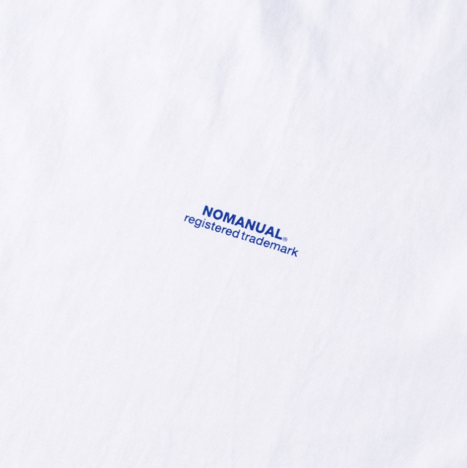 NOMANUAL(ノーマニュアル) S.TM T-SHIRT - WHITE