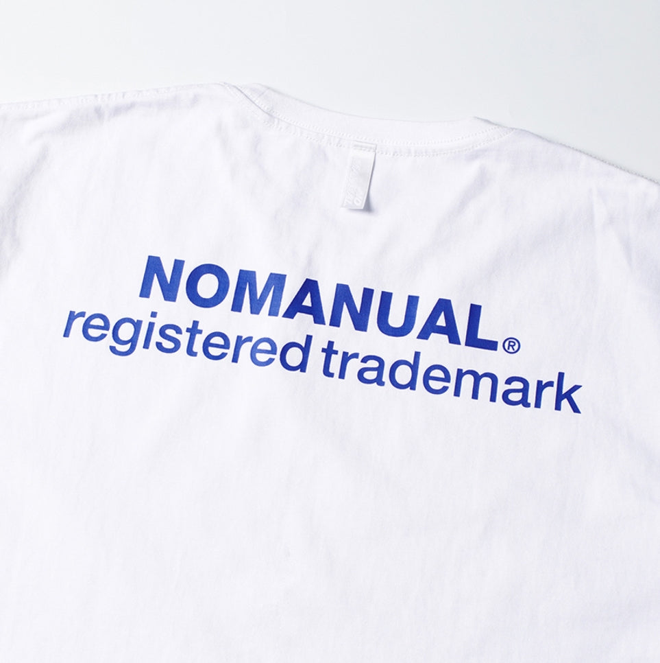 NOMANUAL(ノーマニュアル) S.TM T-SHIRT - WHITE