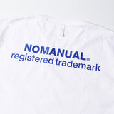 NOMANUAL(ノーマニュアル) S.TM T-SHIRT - WHITE