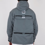 NOMANUAL(ノーマニュアル) NM CONVERTIBLE POCKET WIND BREAKER - GREY