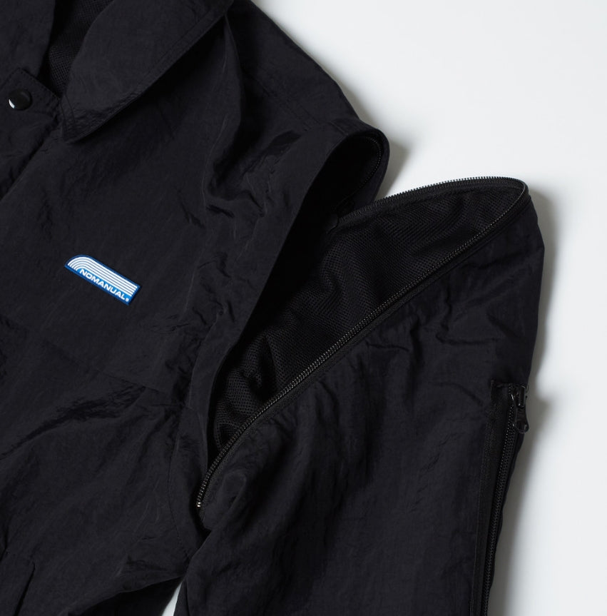 NOMANUAL(ノーマニュアル) SECURITY BOMBER JACKET - BLACK