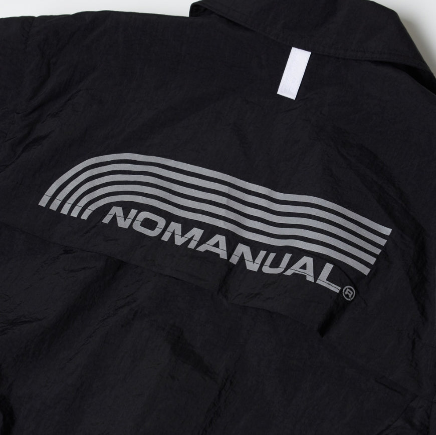 NOMANUAL(ノーマニュアル) SECURITY BOMBER JACKET - BLACK