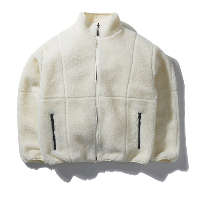 NOMANUAL(ノーマニュアル) NM BOA FLEECE JACKET - IVORY