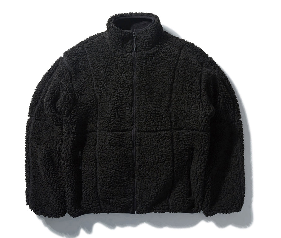 NOMANUAL(ノーマニュアル) NM BOA FLEECE JACKET - BLACK