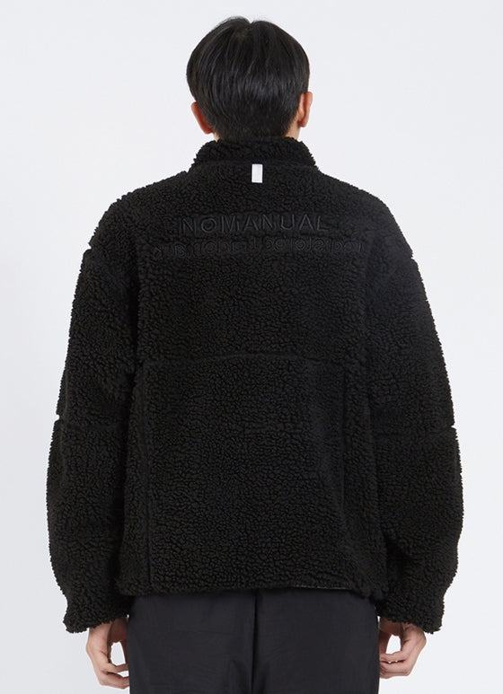 NOMANUAL(ノーマニュアル) NM BOA FLEECE JACKET - BLACK