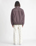 NOMANUAL(ノーマニュアル) STRIPED BLOUSON JACKET - WINE