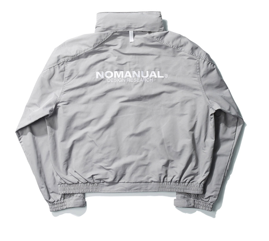 NOMANUAL(ノーマニュアル) D.R WINDBREAKER JACKET - COATED GRAY