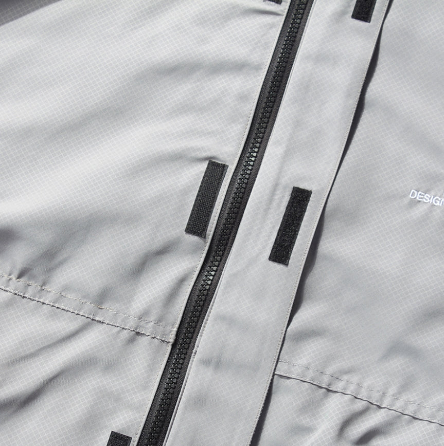 NOMANUAL(ノーマニュアル) D.R WINDBREAKER JACKET - COATED GRAY