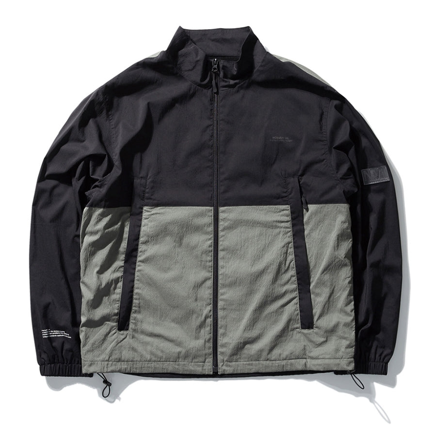 NOMANUAL(ノーマニュアル) NM PATCH TRAINING JACKET - BLACK