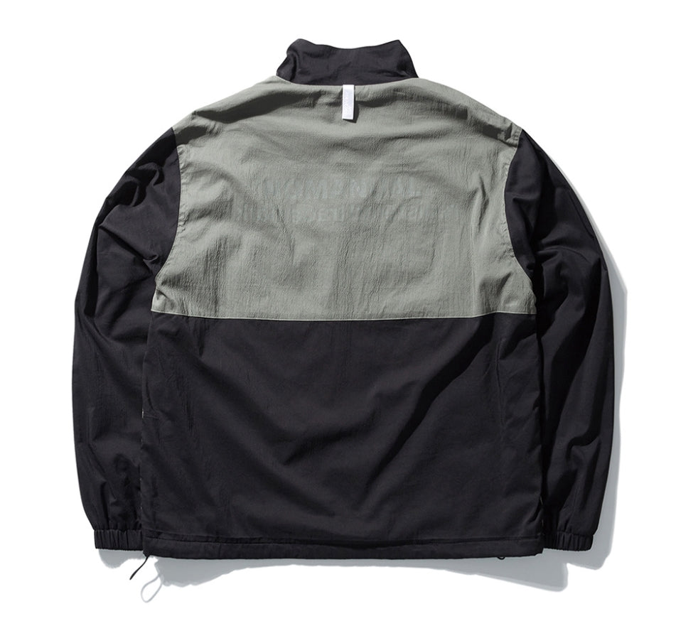NOMANUAL(ノーマニュアル) NM PATCH TRAINING JACKET - BLACK