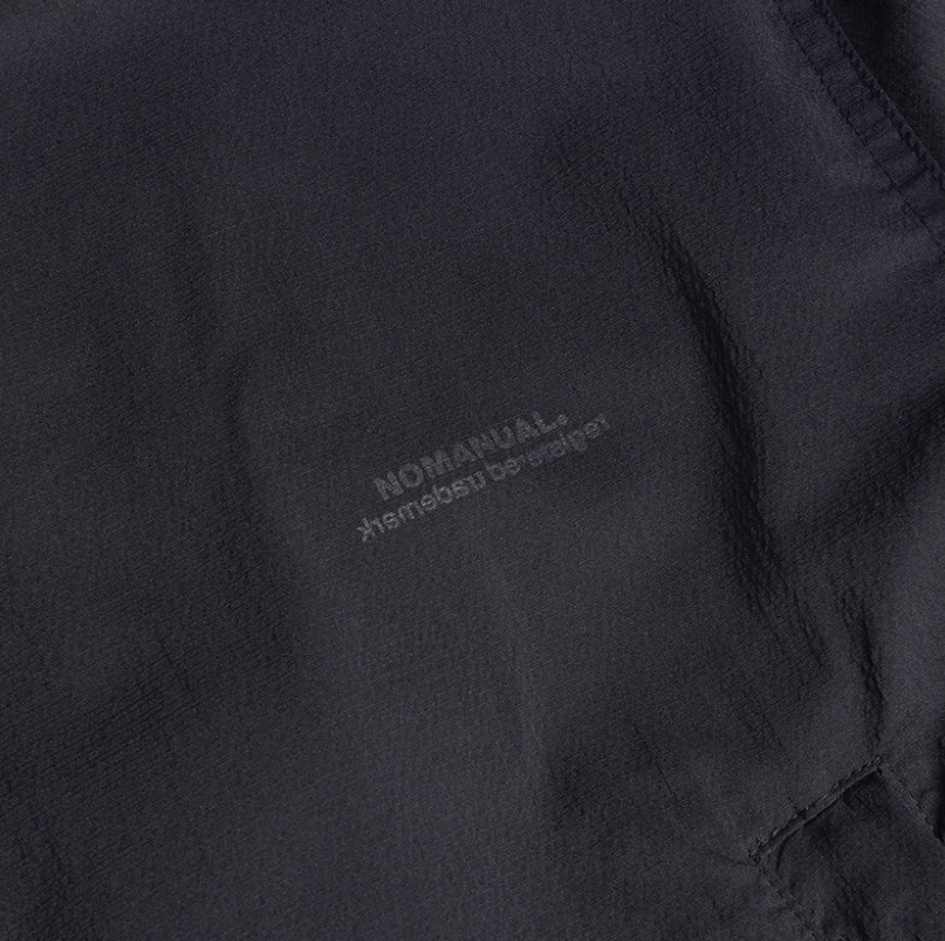 NOMANUAL(ノーマニュアル) NM PATCH TRAINING JACKET - BLACK